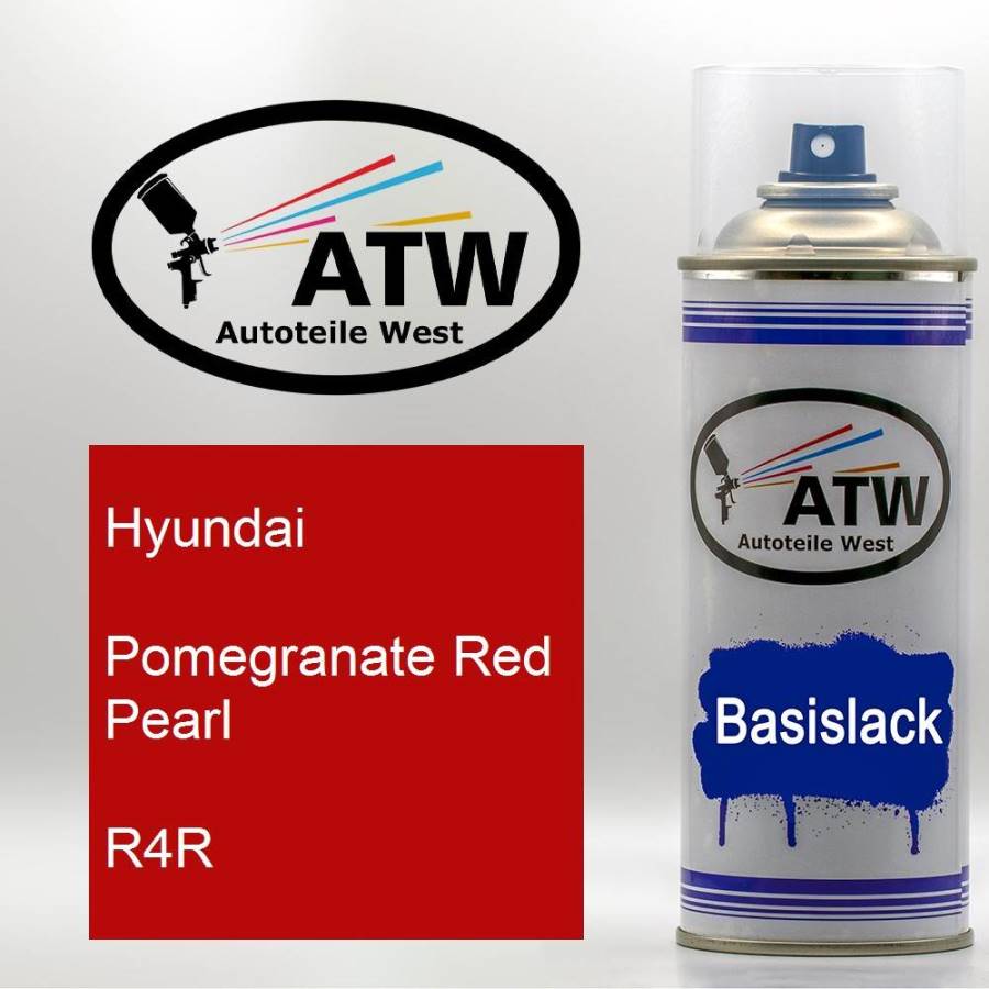 Hyundai, Pomegranate Red Pearl, R4R: 400ml Sprühdose, von ATW Autoteile West.